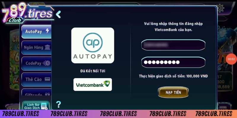Lưu ý liên quan tới nạp tiền 789Club